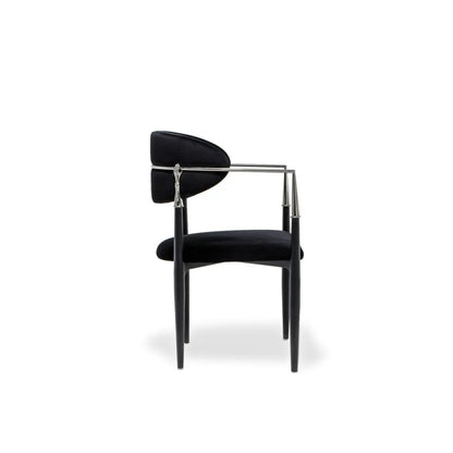 Roubi Elegant Silver Dining Chair