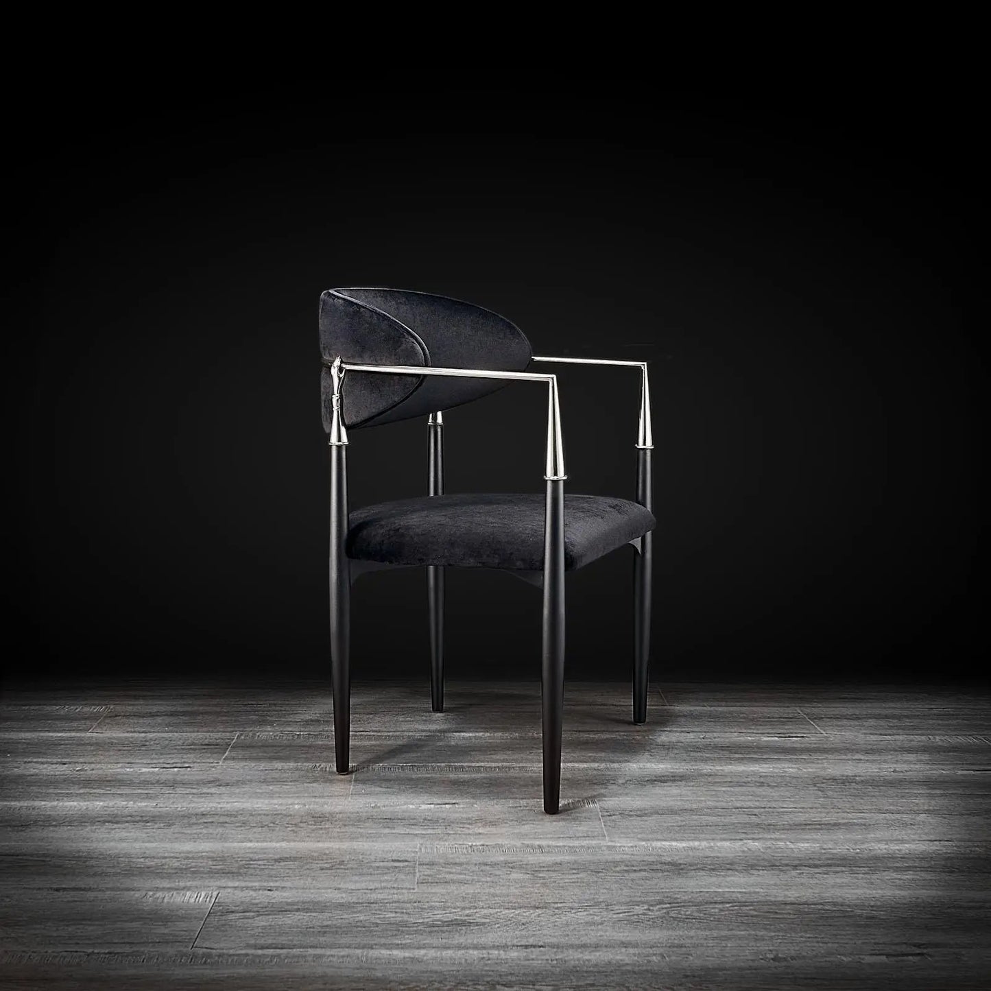 Roubi Elegant Silver Dining Chair