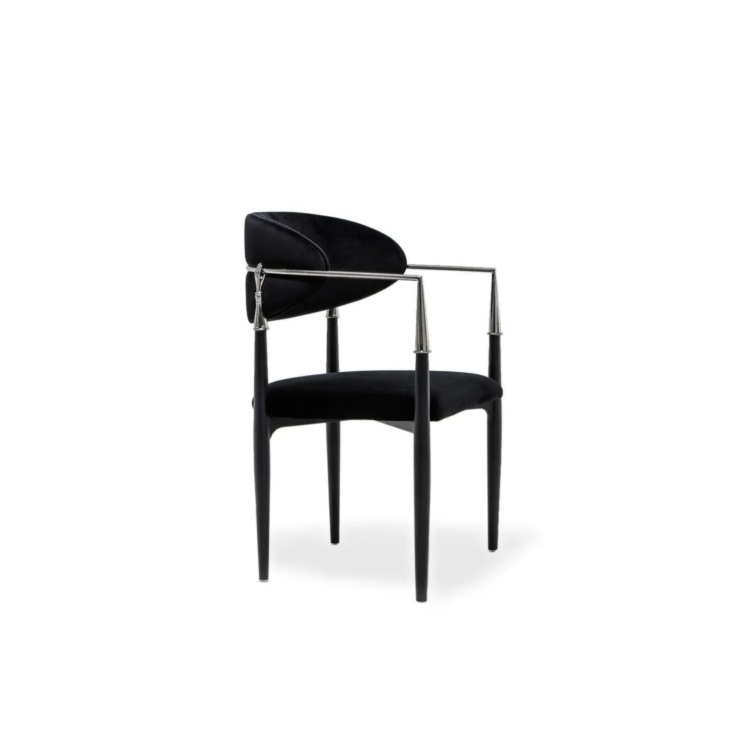 Roubi Elegant Silver Dining Chair
