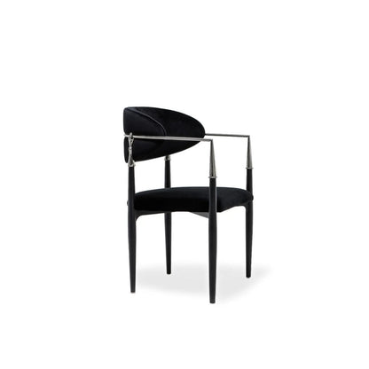 Roubi Elegant Silver Dining Chair