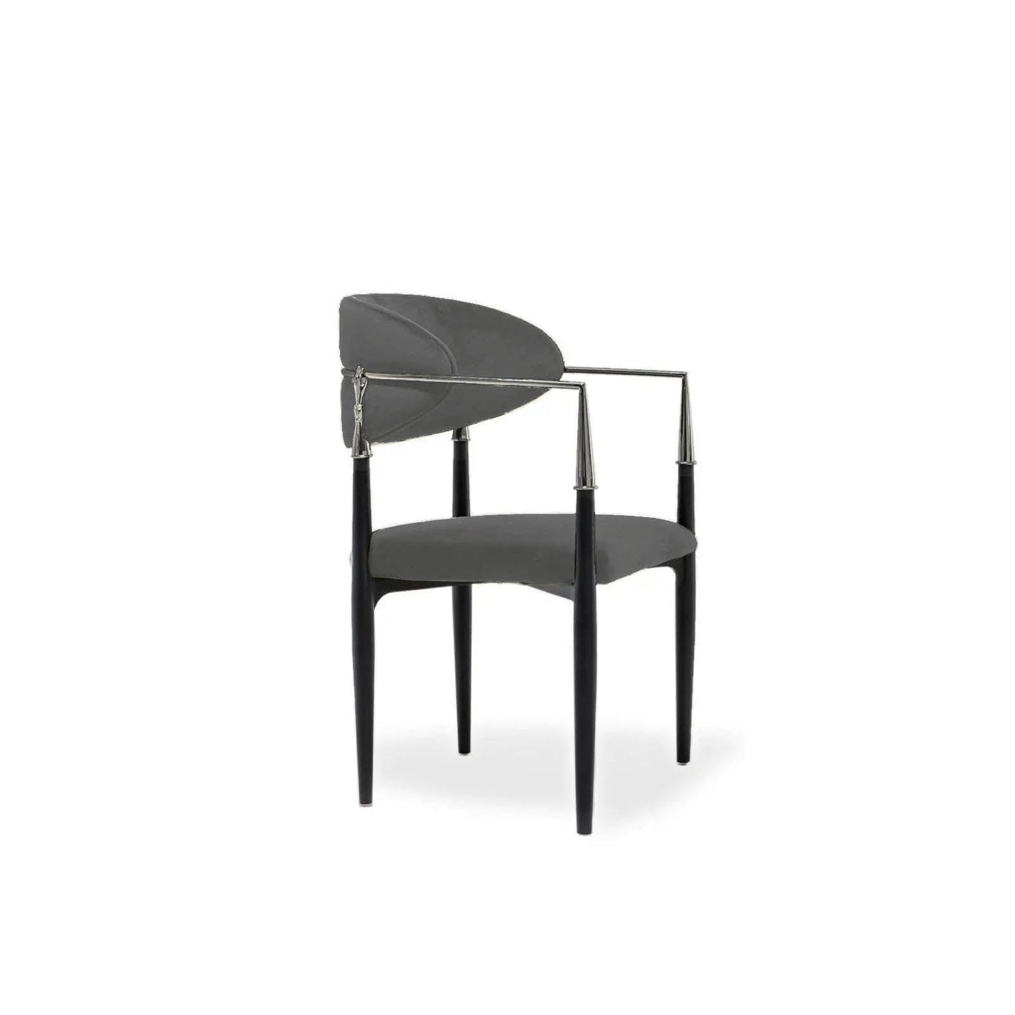 Roubi Elegant Silver Dining Chair