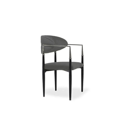 Roubi Elegant Silver Dining Chair