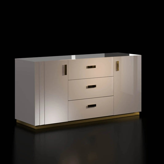 Santorini Contemporary Buffet in White