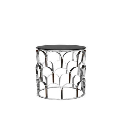 Sequenza Round Silver End Table RG