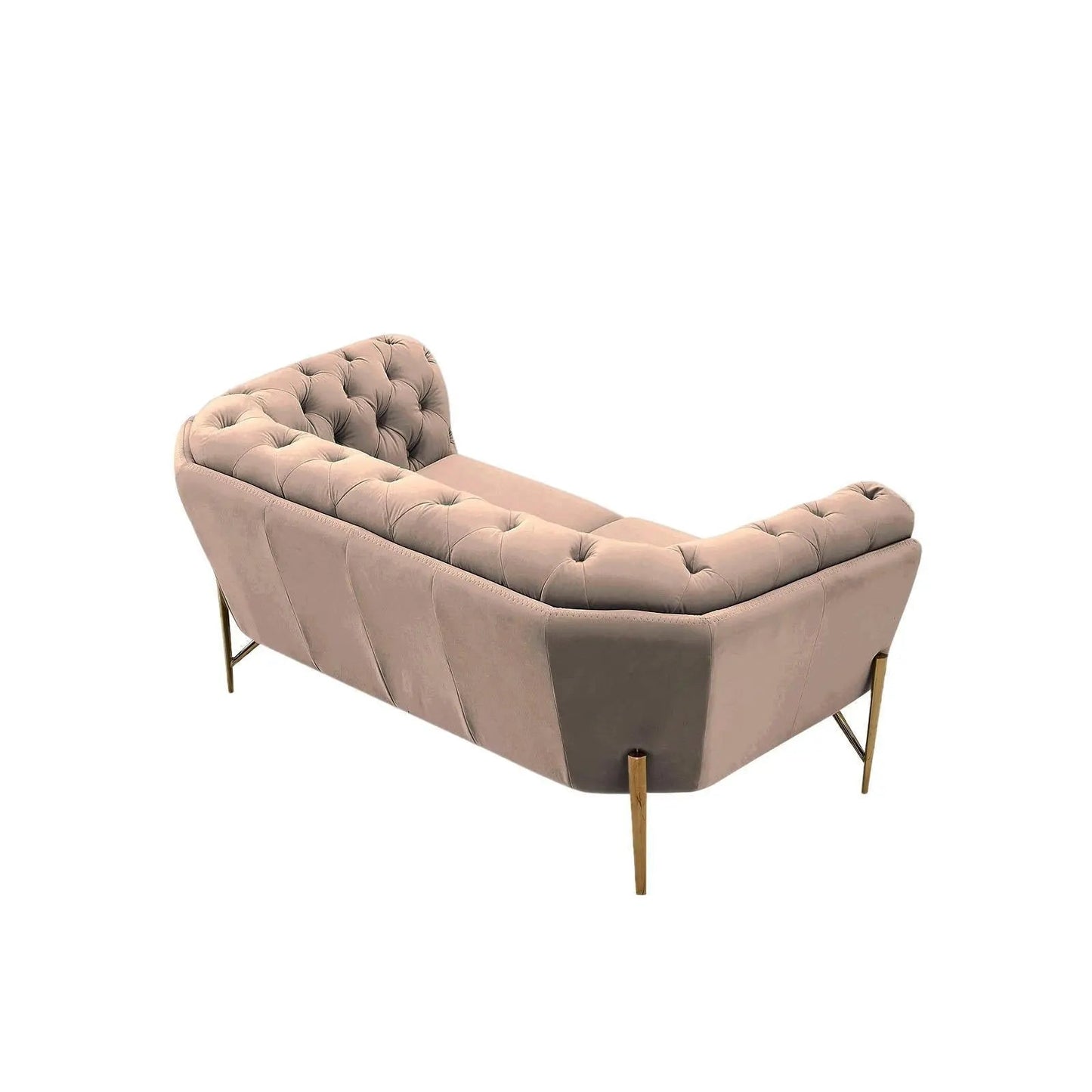 Sofia Gold-Accent Sofa Set – Taupe