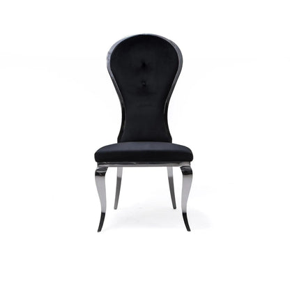 Sophia Silver Black Dining Chair