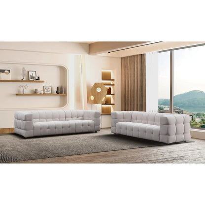 Theo Modern Sofa Set – Light Gray