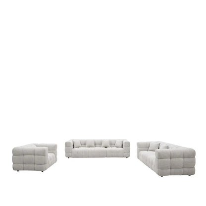 Theo Modern Sofa Set – Light Gray