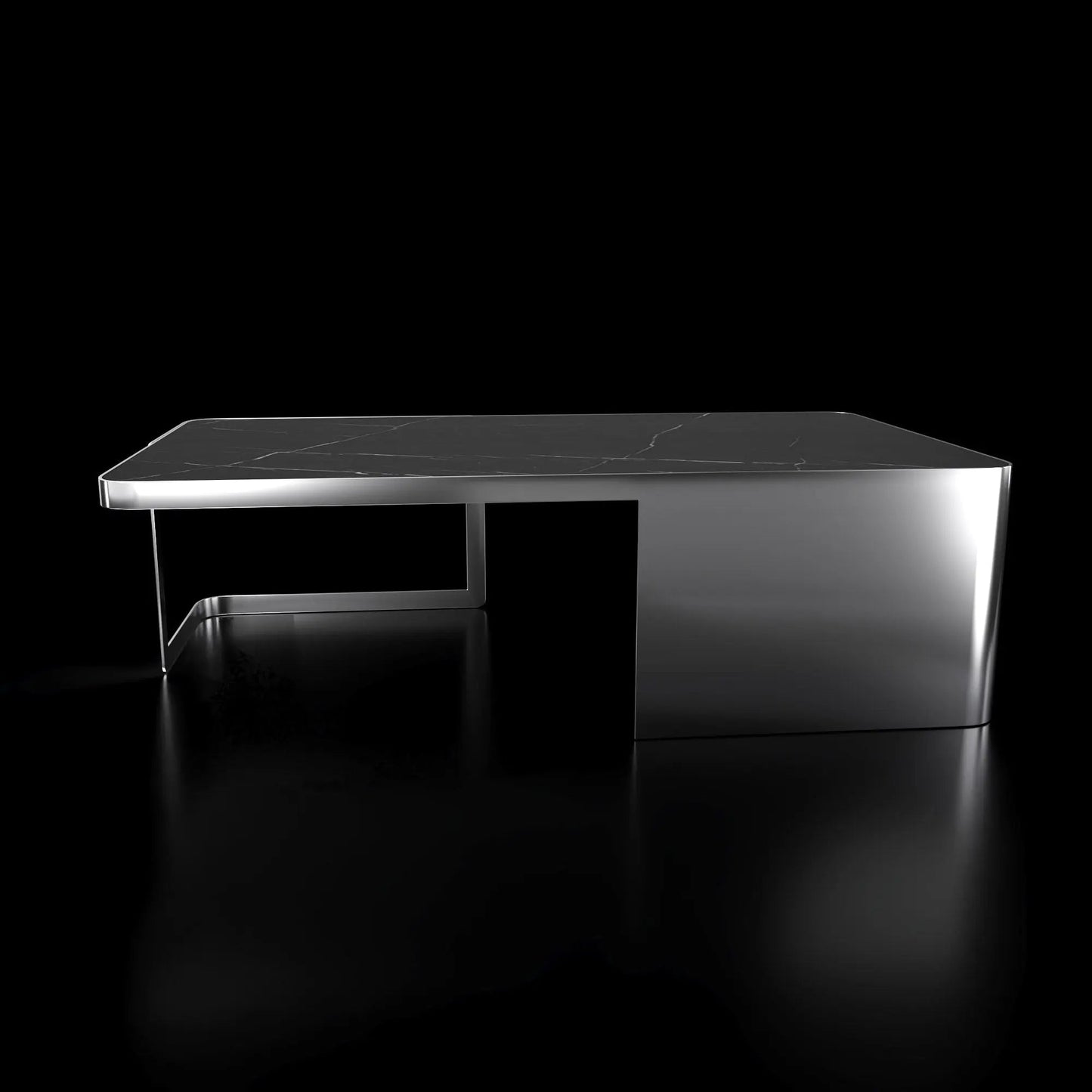 Tullio Smoked Black Rectangular Coffee Table for Stylish Spaces