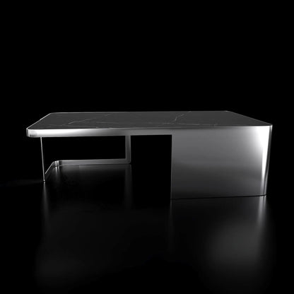 Tullio Smoked Black Rectangular Coffee Table for Stylish Spaces
