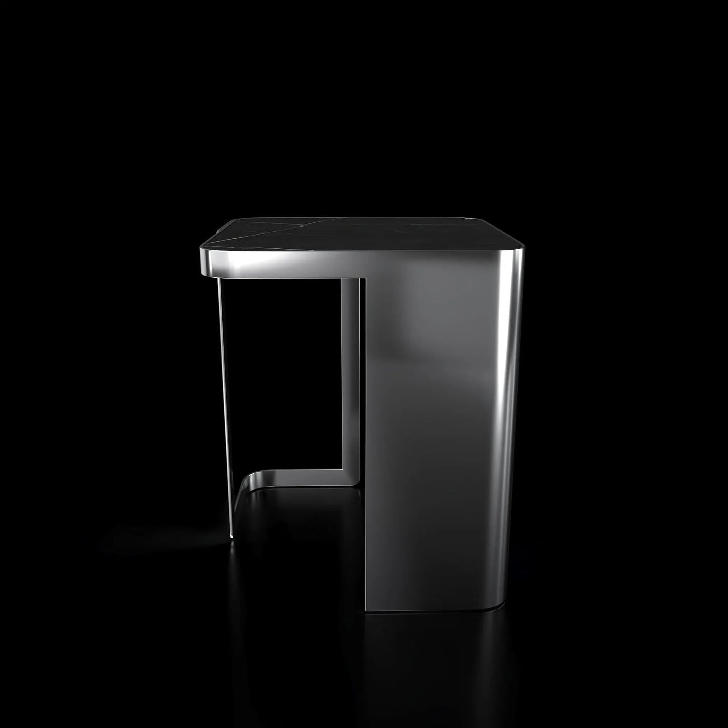 Tullio Smoked Glass End Table | Modern Elegance