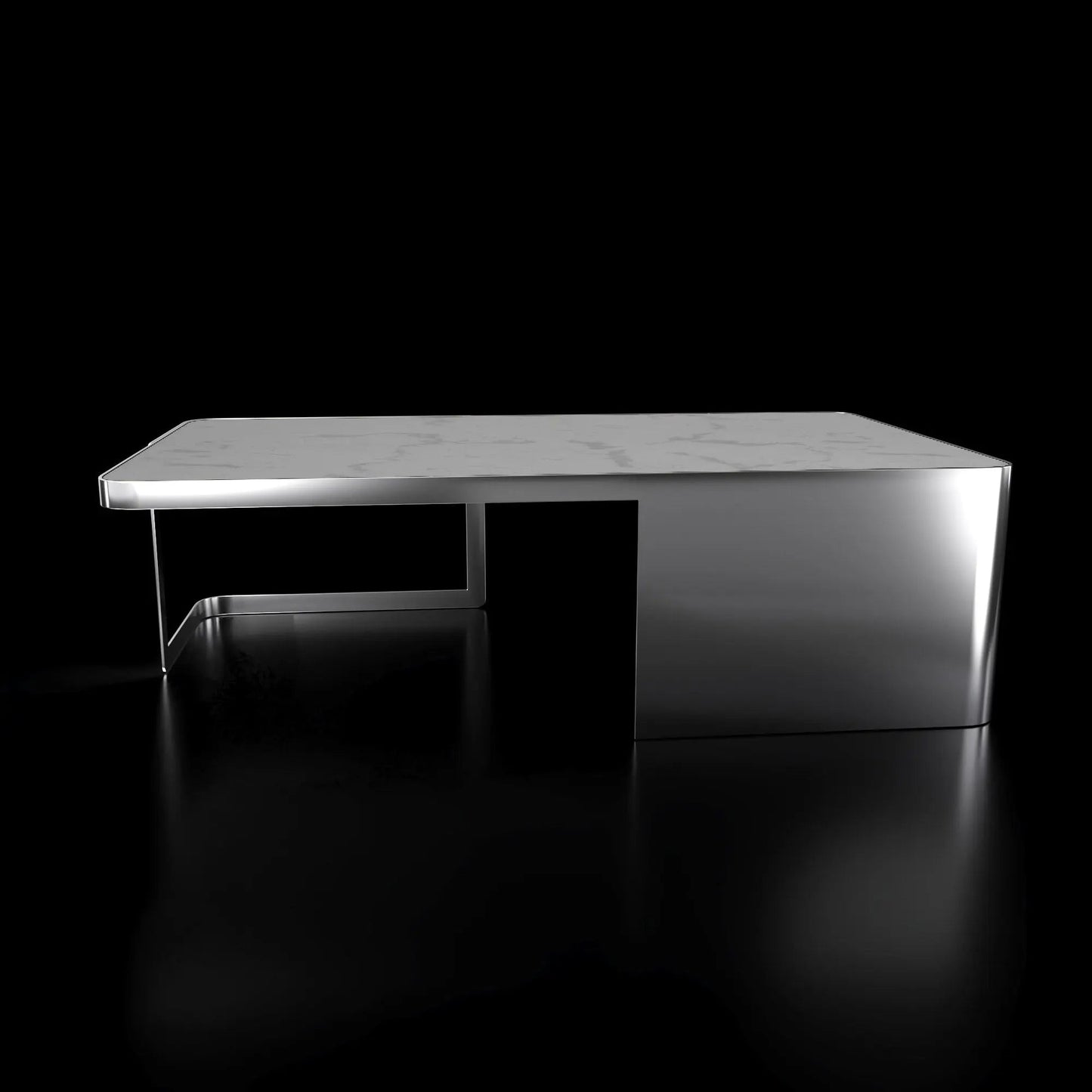 Tullio Smoked Black Rectangular Coffee Table for Stylish Spaces