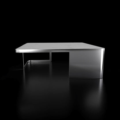 Tullio Smoked Black Square Coffee Table with Sophisticated Look