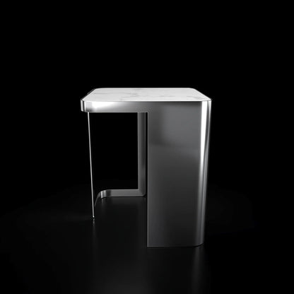 Tullio Smoked Glass End Table | Modern Elegance