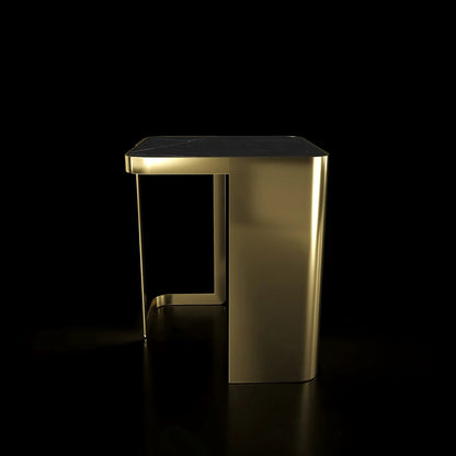 Tullio End Table | Premium Titanium Gold Finish