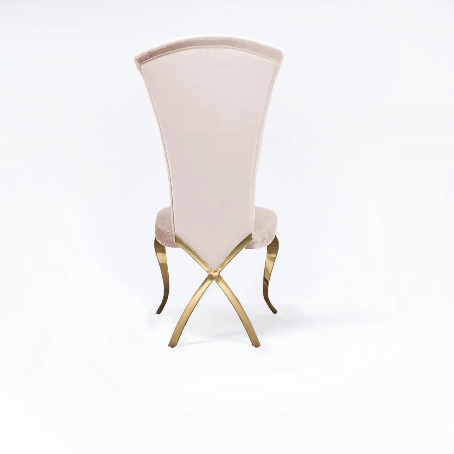 Valentino Titanium Gold Designer Dining Chair