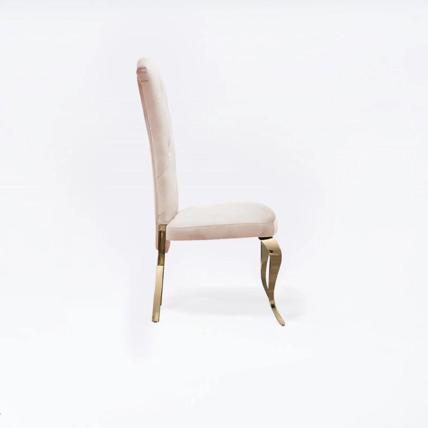Valentino Titanium Gold Designer Dining Chair