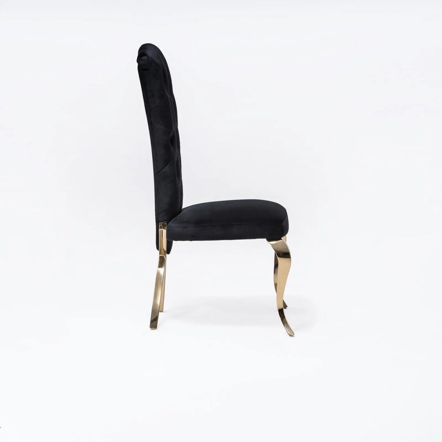 Valentino Titanium Gold Designer Dining Chair