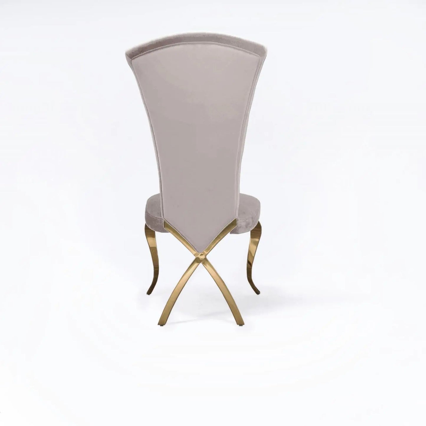 Valentino Titanium Gold Designer Dining Chair
