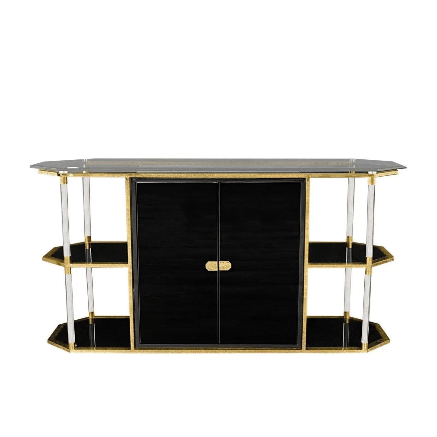 Varossi Buffet in Brushed Titanium Gold