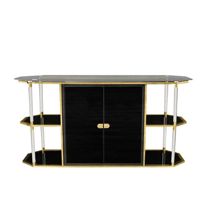 Varossi Buffet in Brushed Titanium Gold