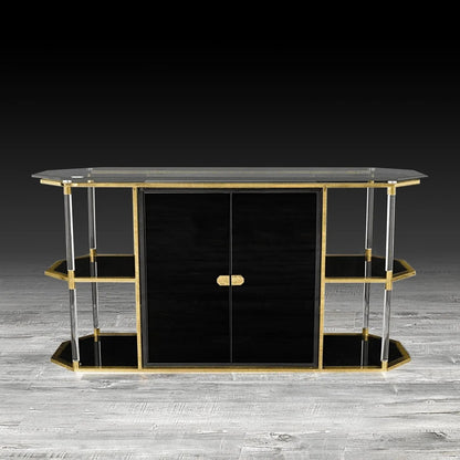 Varossi Buffet in Brushed Titanium Gold