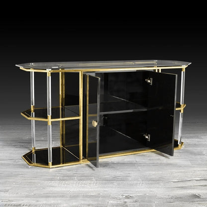 Varossi Buffet in Brushed Titanium Gold