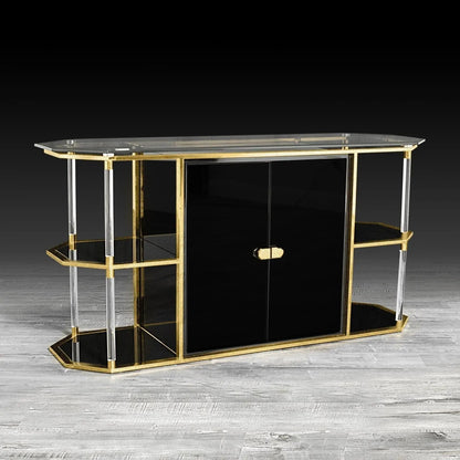 Varossi Buffet in Brushed Titanium Gold
