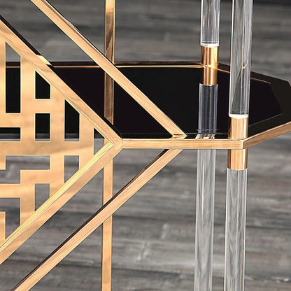 Varossi Bar Table | Rose Gold Frame