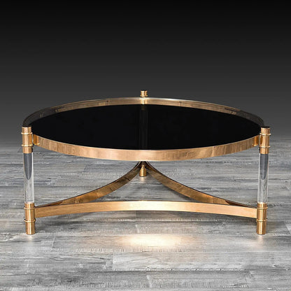 Varossi Round Glass Coffee Table