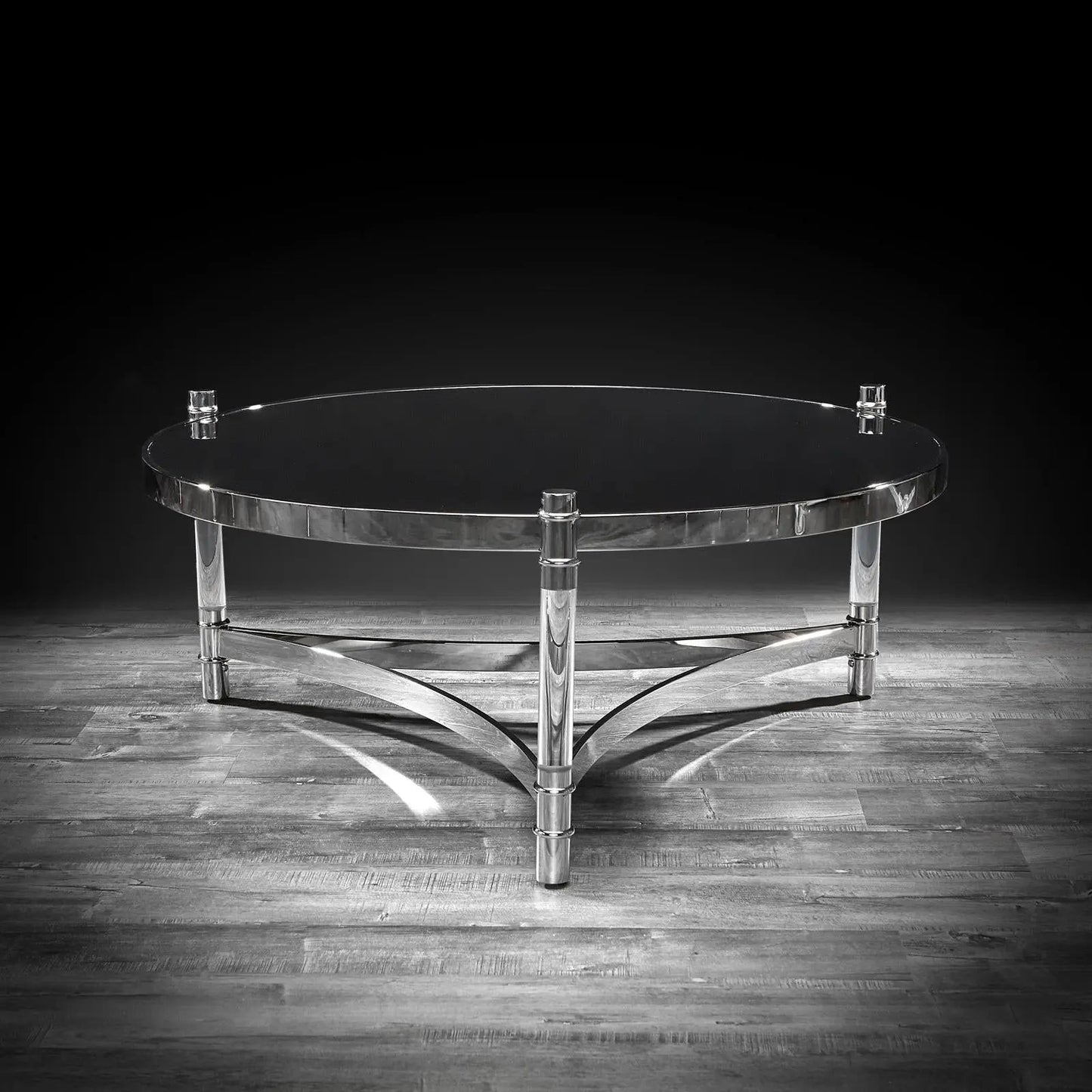 Varossi Round Glass Coffee Table