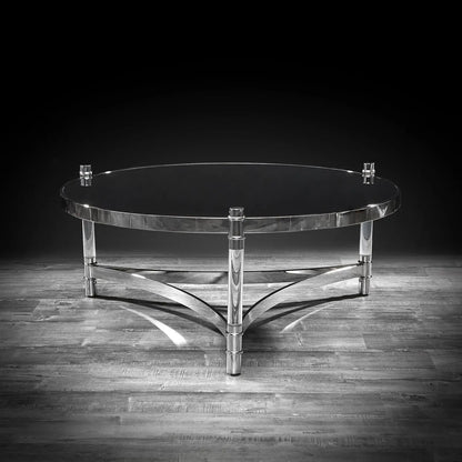 Varossi Round Glass Coffee Table