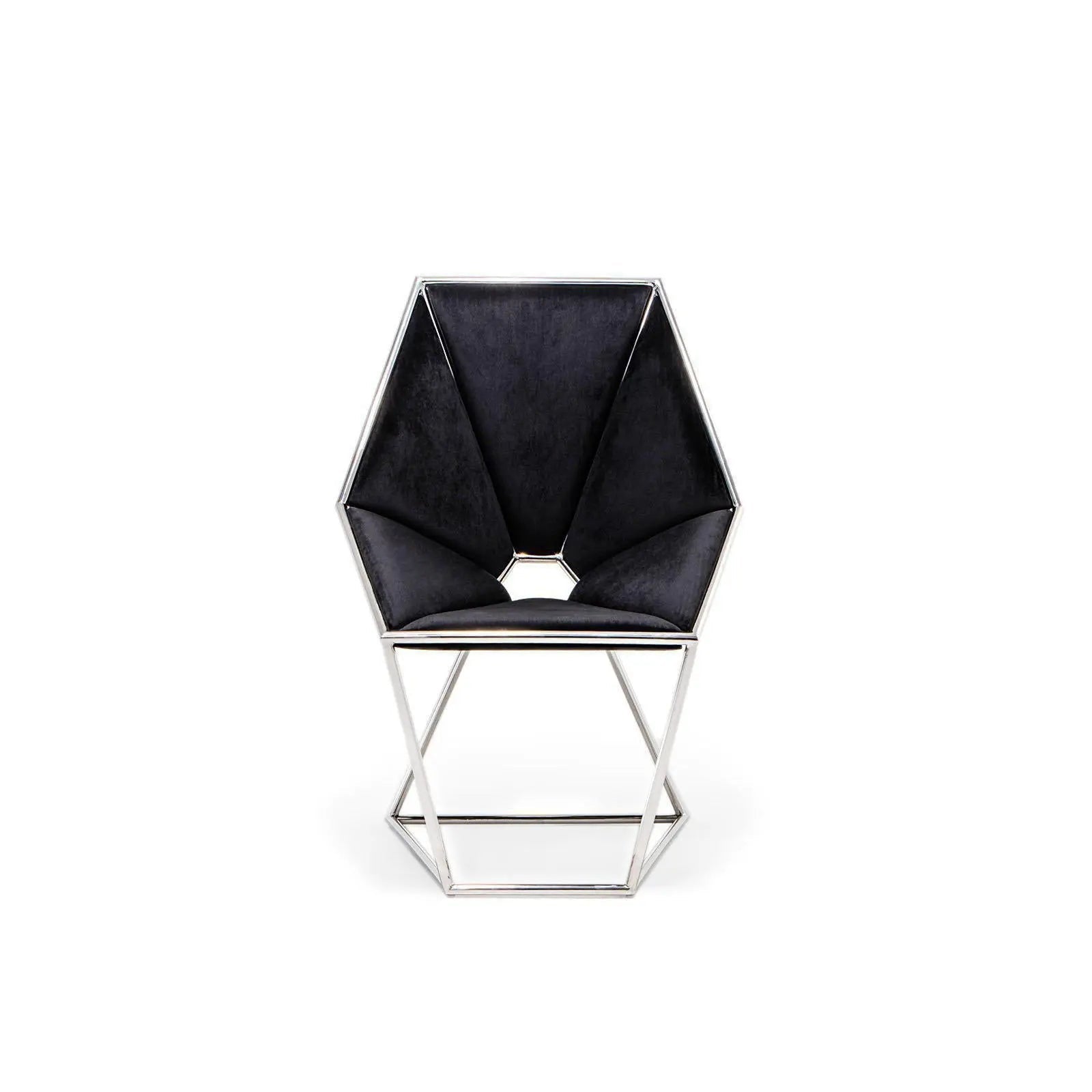 Varossi Silver Black Dining Chair