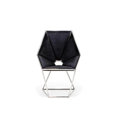 Varossi Silver Black Dining Chair