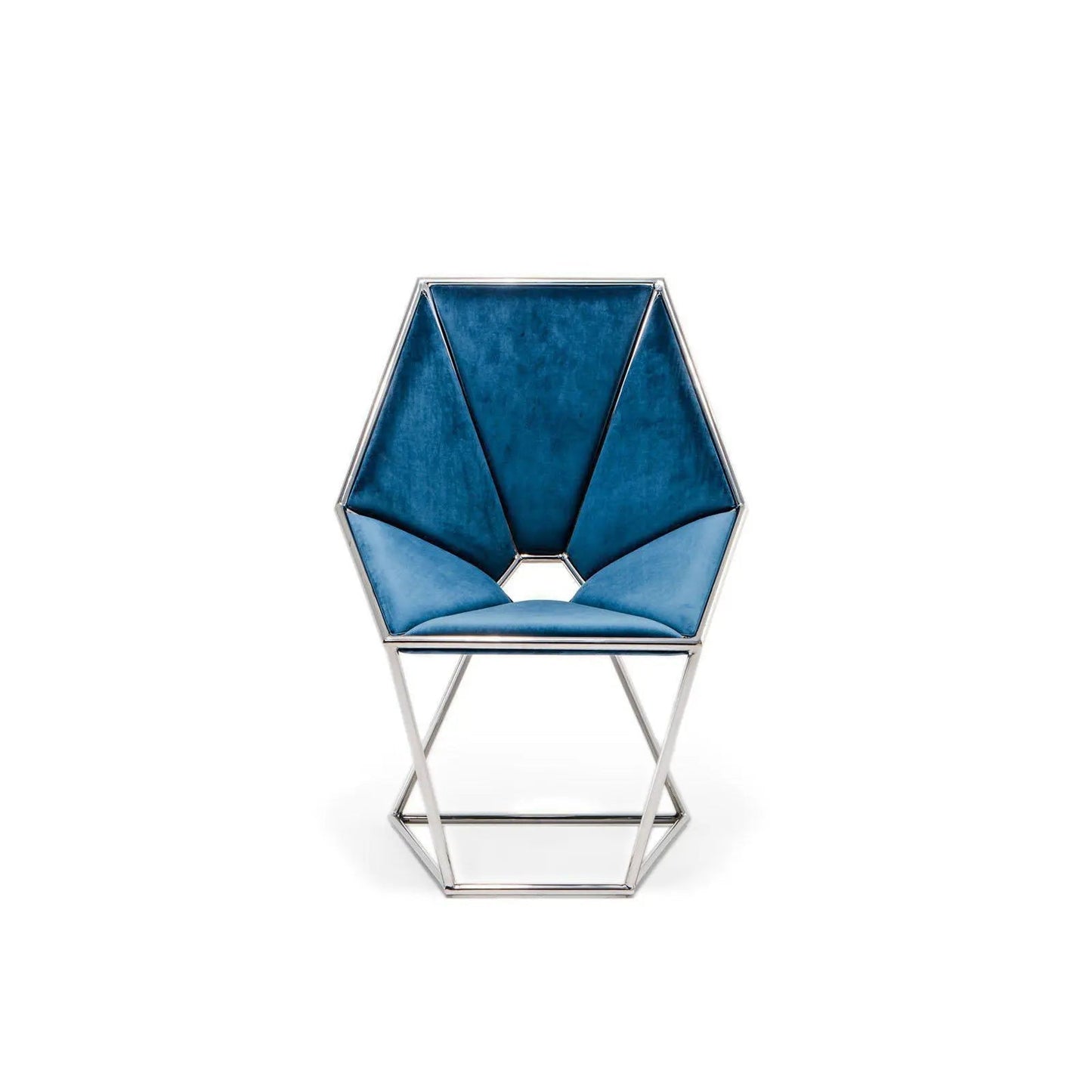 Varossi Silver Blue Dining Chair