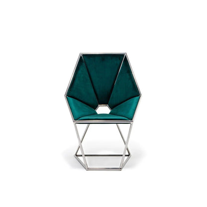 Varossi Silver Green Dining Chair