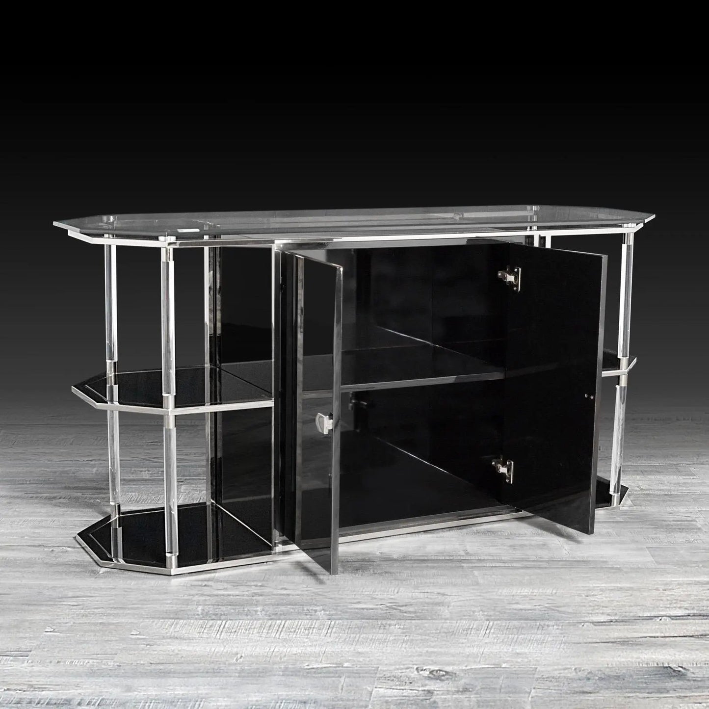 Varossi Buffet in Sleek Silver Finish