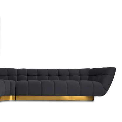 Vera Modular Sectional – Gold Highlight