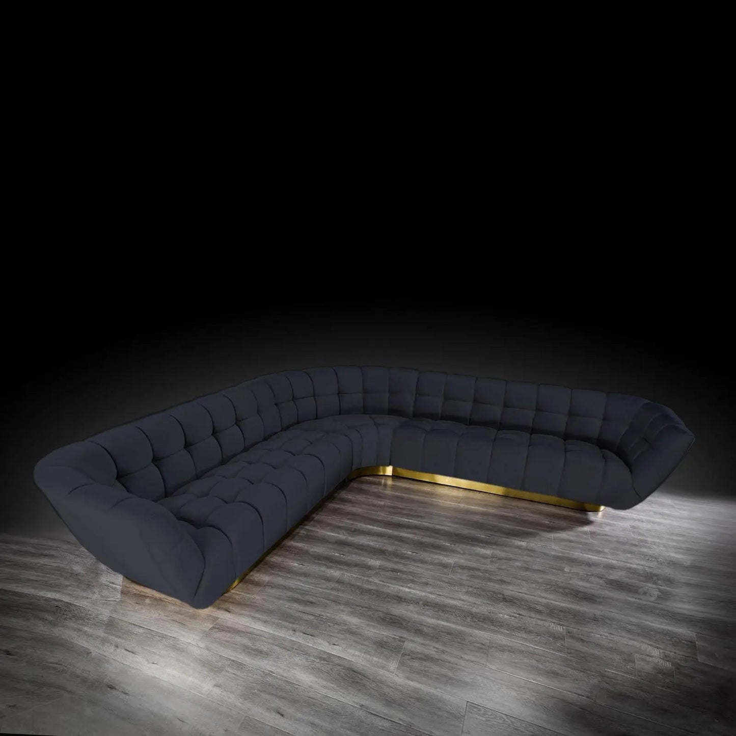 Vera Modular Sectional – Gold Highlight