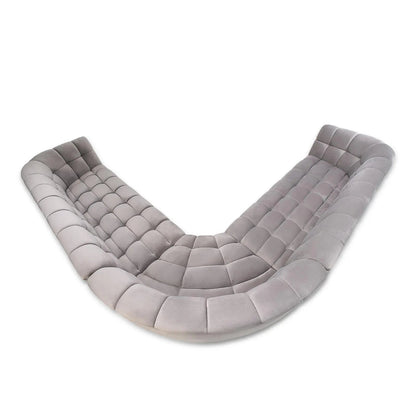 Vera Modular Sectional | Silver Finish