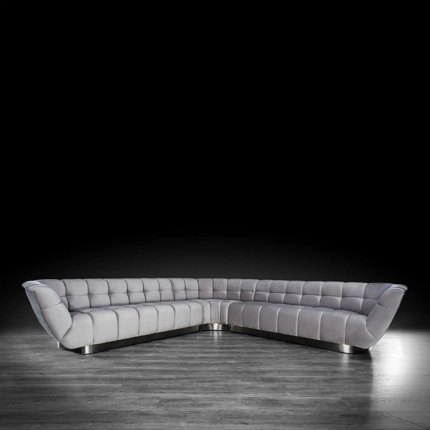 Vera Modular Sectional | Silver Finish