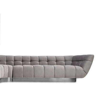 Vera Modular Sectional | Silver Finish