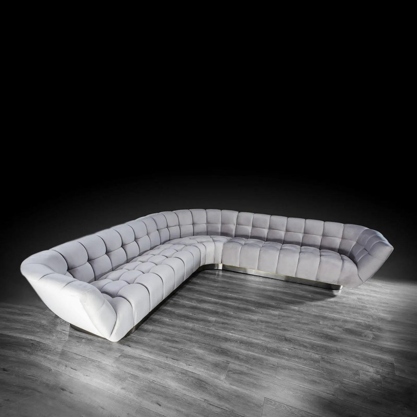 Vera Modular Sectional | Silver Finish