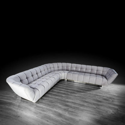 Vera Modular Sectional | Silver Finish