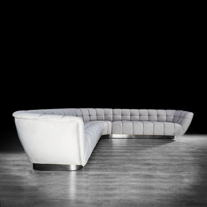 Vera Modular Sectional | Silver Finish