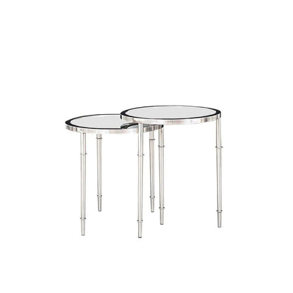 Veris End Table | Silver Accent with Contemporary Flair