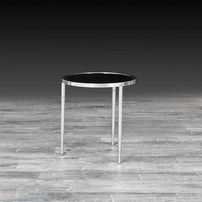 Veris End Table | Silver Accent with Contemporary Flair