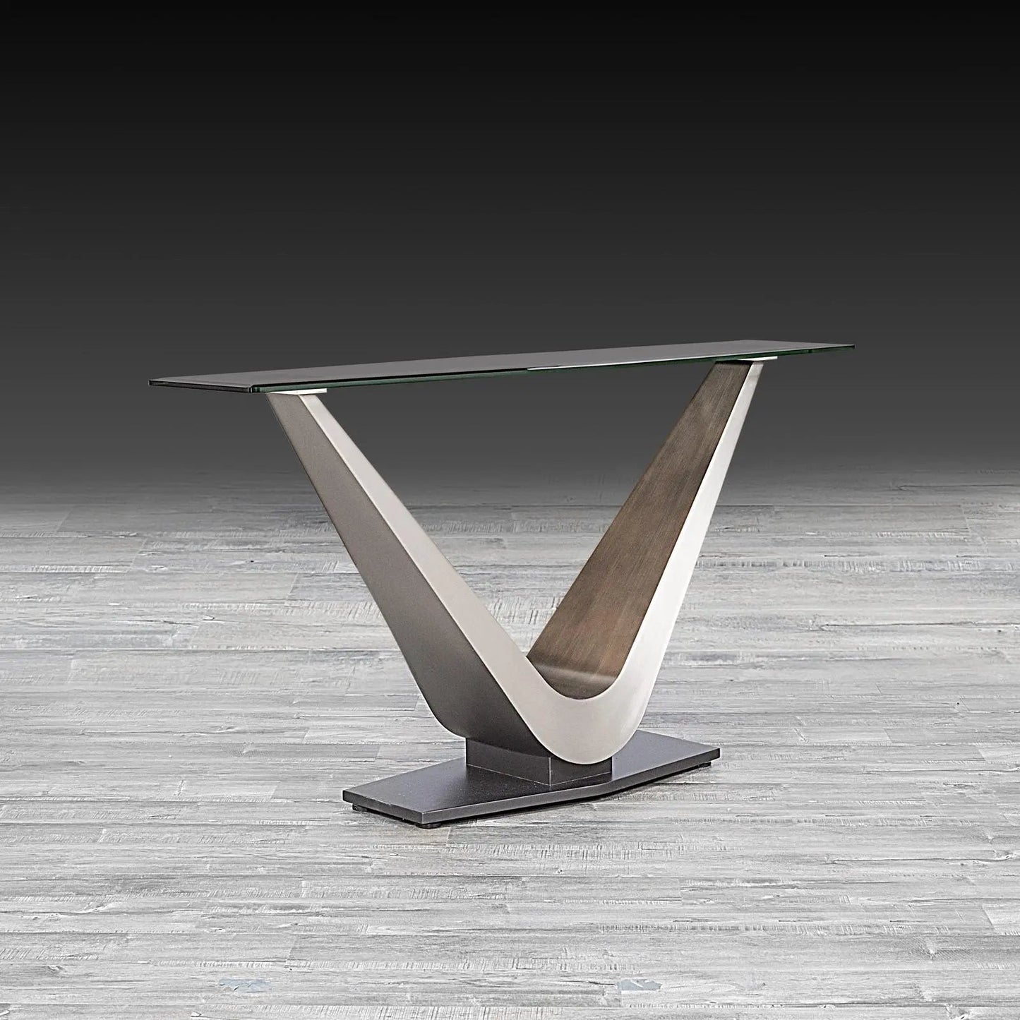 Vittoria Luxe Silver Console Table
