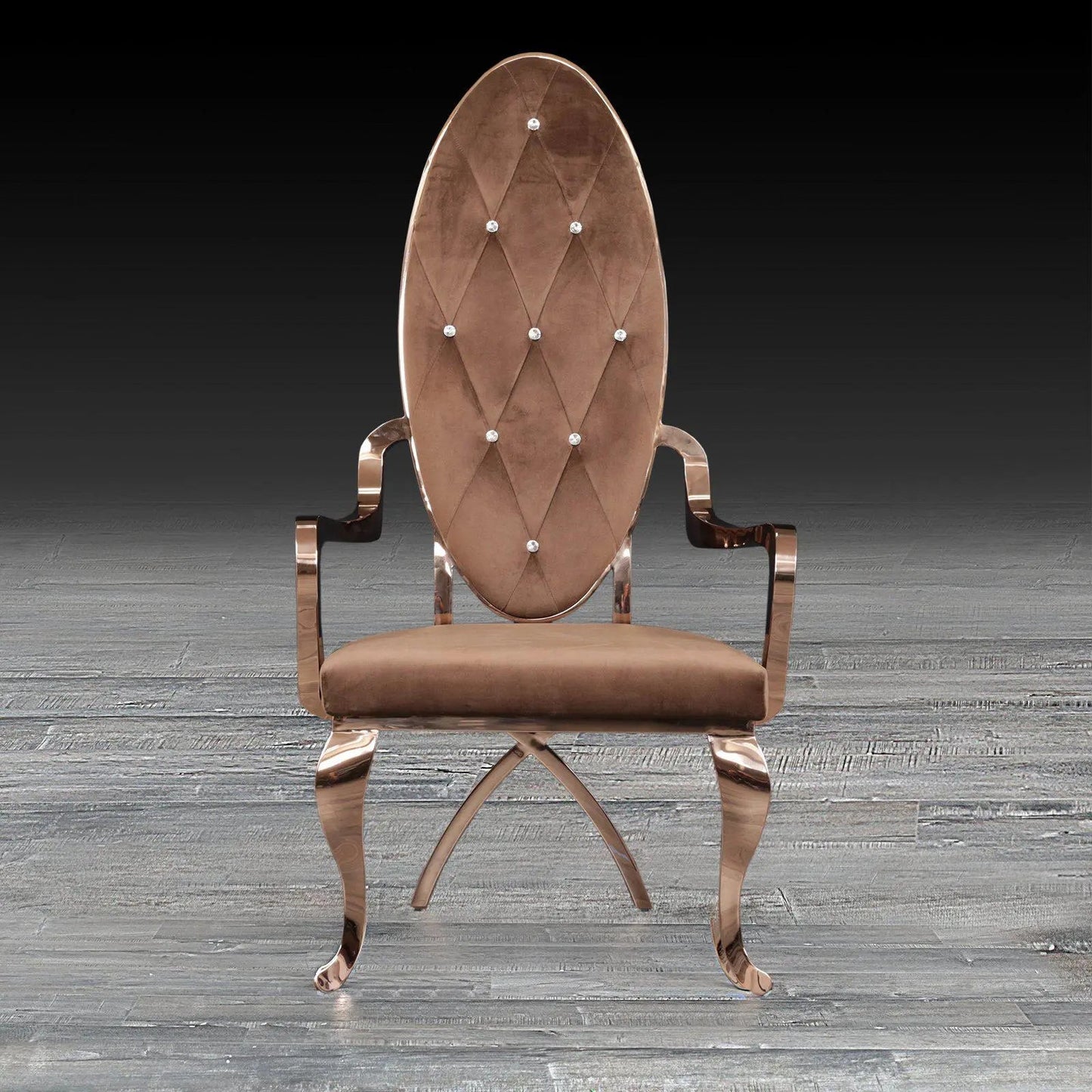 Wonderland Rose Gold Luxury Dining Chair