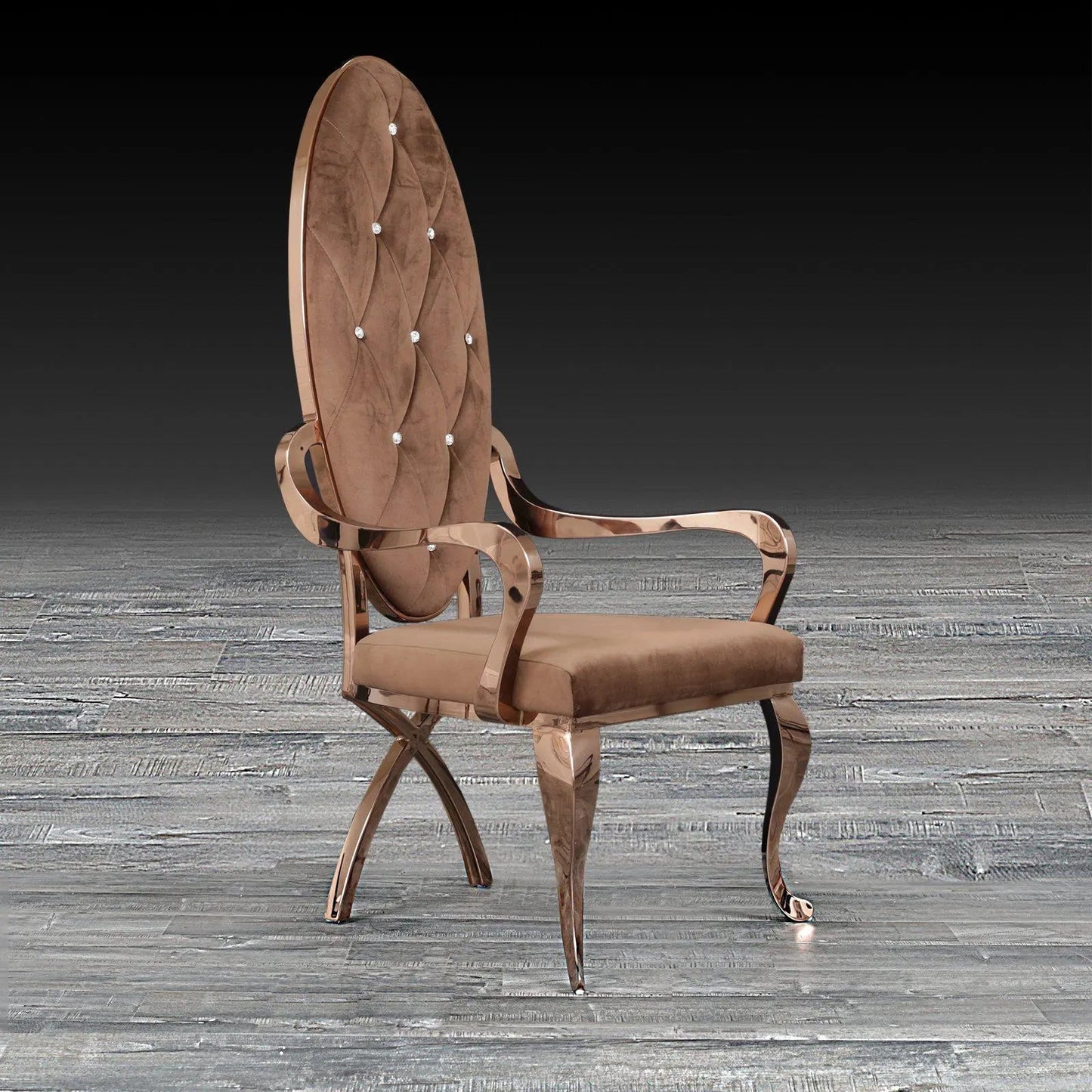 Wonderland Rose Gold Luxury Dining Chair